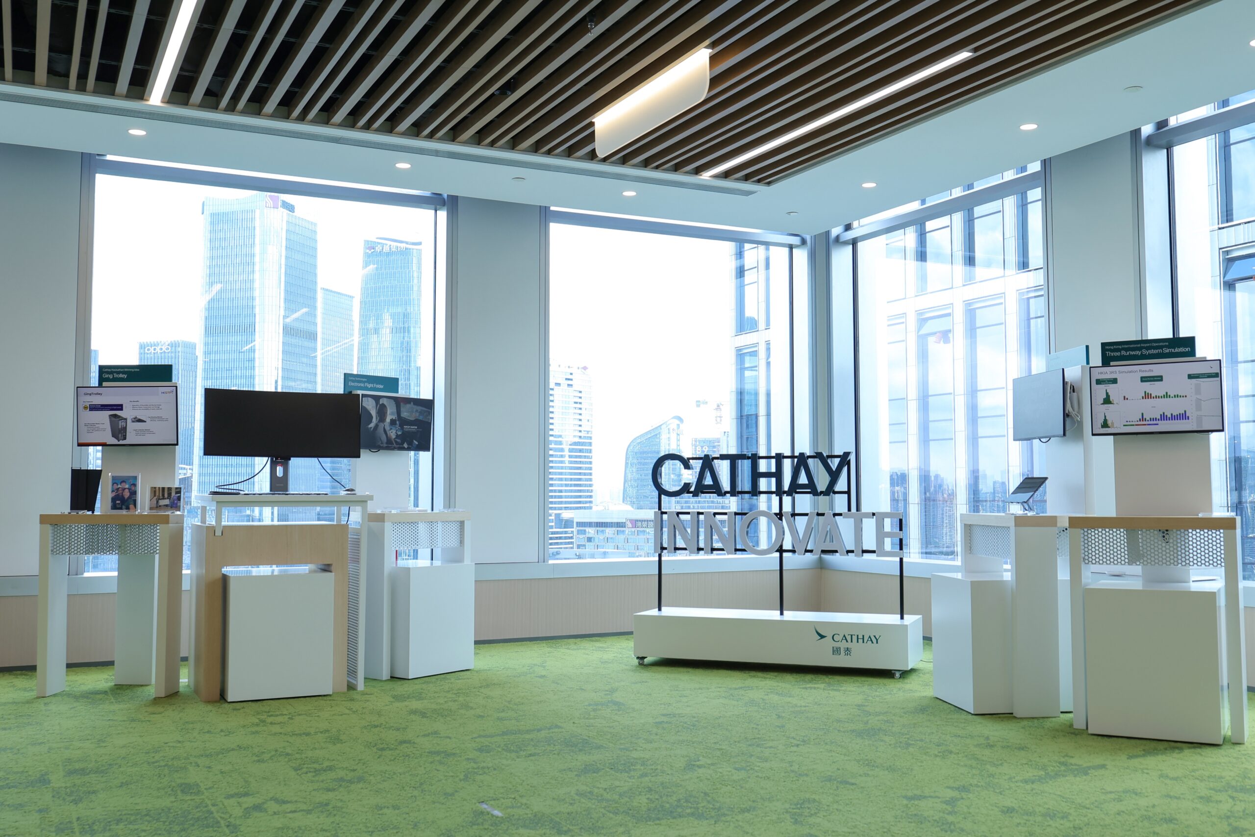 Innovation space at Cathay’s Shenzhen IT office.