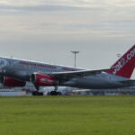 An image of a Jet2 Boeing 757-21B aircraft taking off