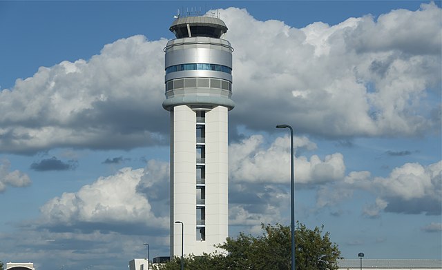 Air Traffic Control Tower which manages the airspace.