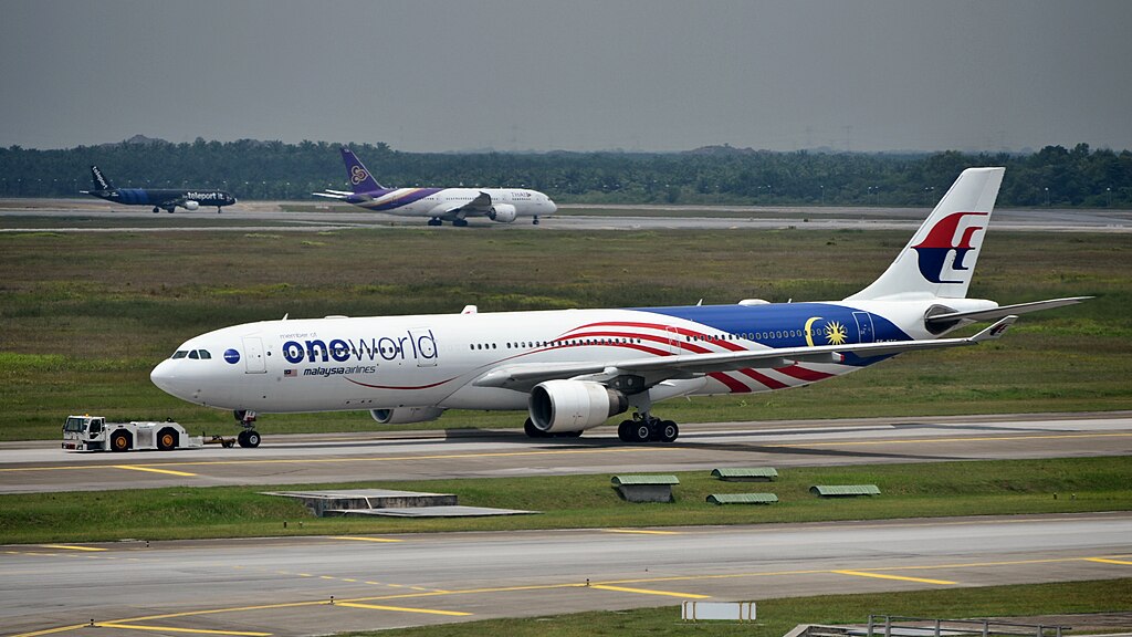 Malaysia Airlines Airbus A330 aircraft. 