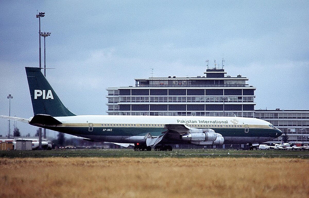 PIA aircraft at Amsterdam Schiphol Airport