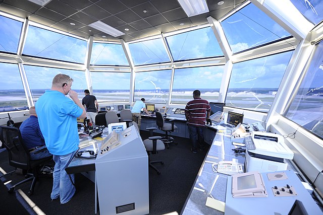 Inside an Air Traffic Control Tower
