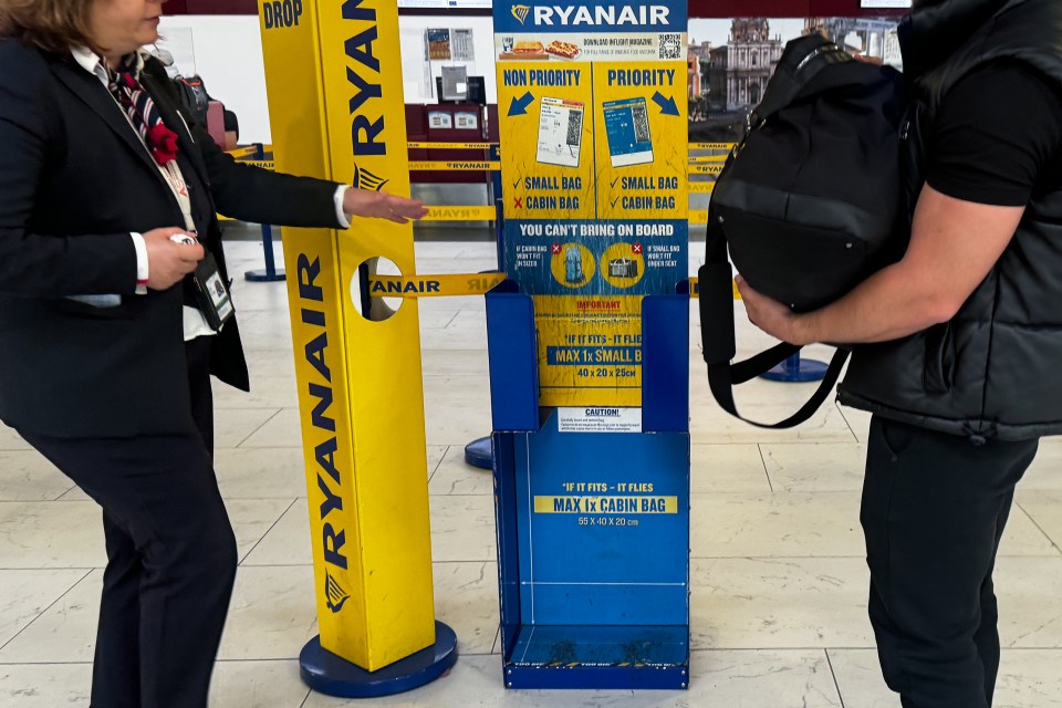 Ryanair's infamous bag sizer