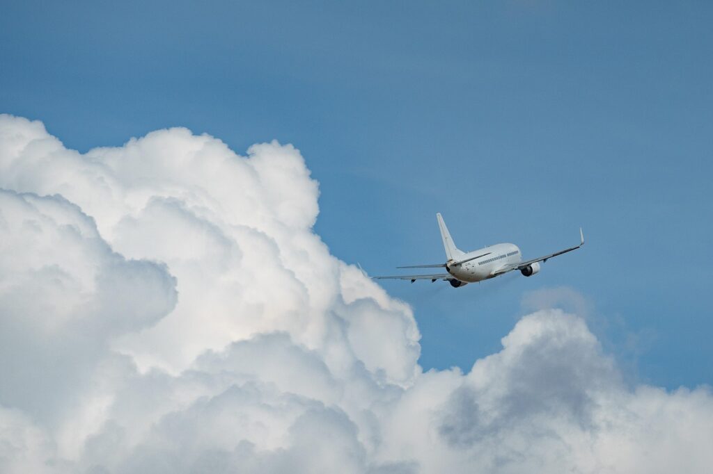 Plane flying in the air © Christo Anestev