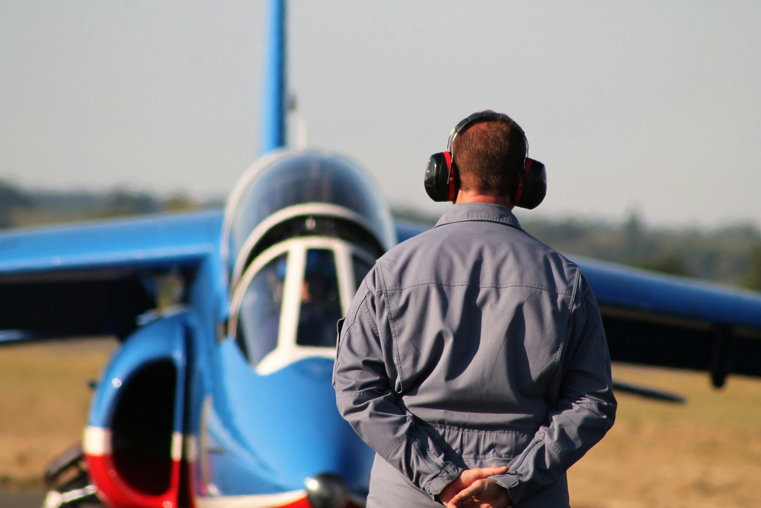 Man working in aviation industry
