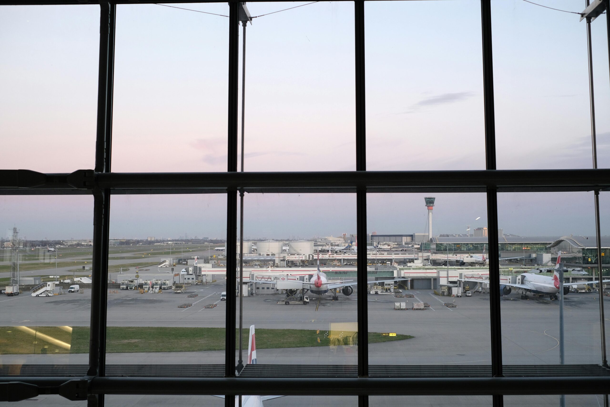Inside heathrow airport