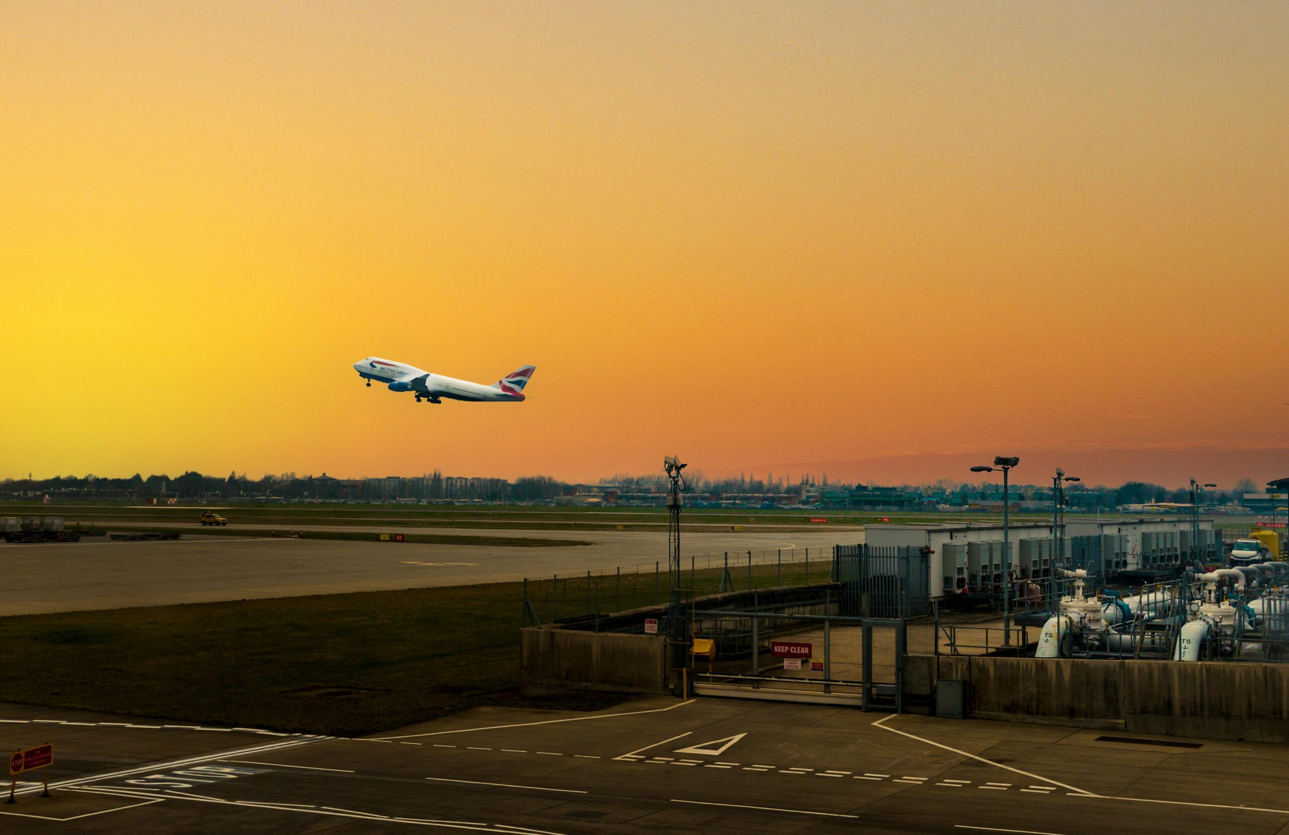 Aircraft taking off