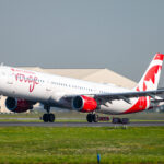 Air Canada rouge aircraft on ground. Airline suspends operations on AUgust 16 due to strike action as CUPE talks fail