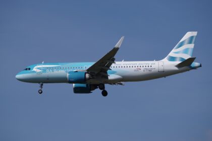 British Airways "BA Better World" (climate change action, use of sustainable aviation fuel SAF) special paint scheme