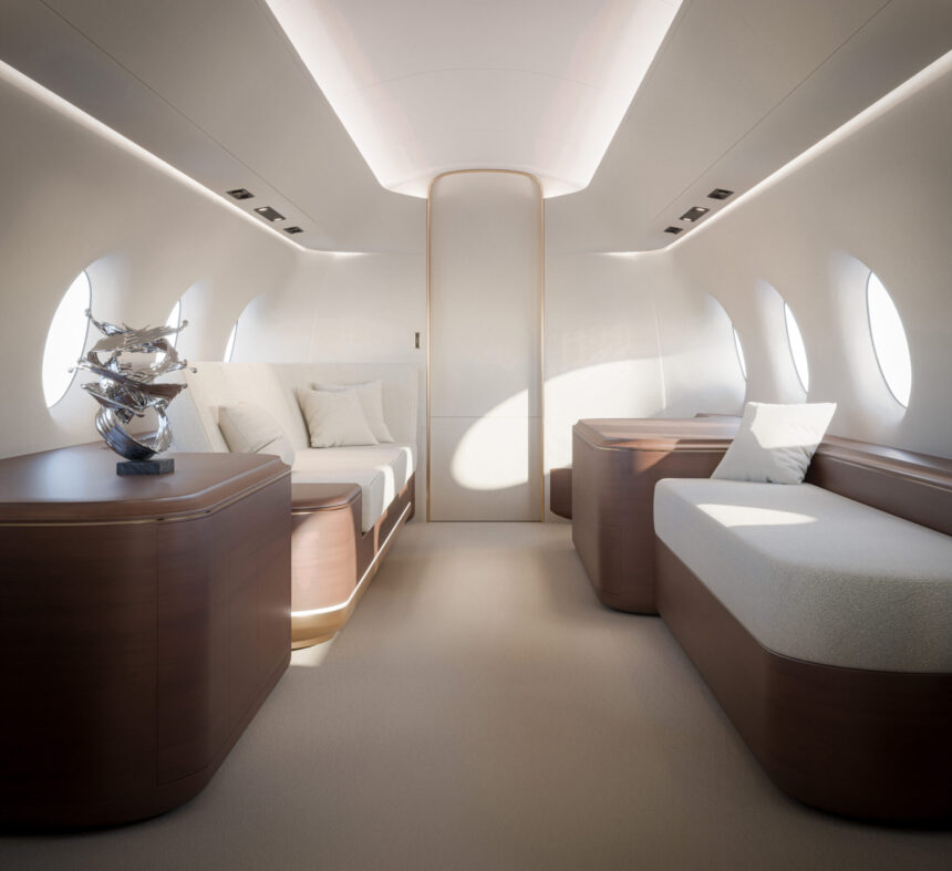 Cirrus design concept, aircraft interior design