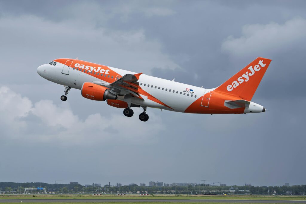 EasyJet records new milesone. Easyjet aircraft in the sky