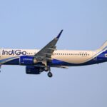 IndiGo airplane in the sky