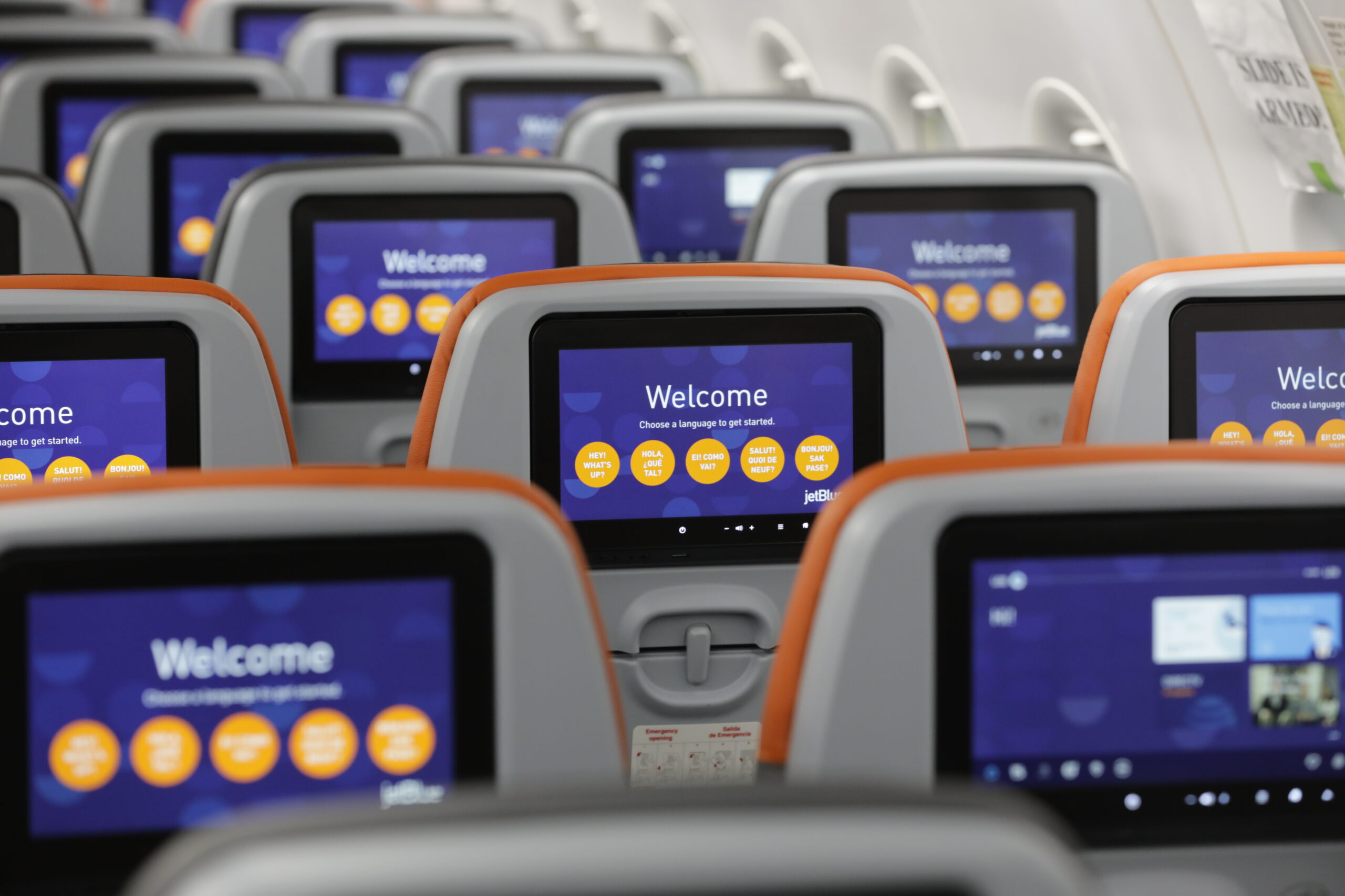 JetBlue seatback entertainment