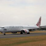 Boeing 737-800 Virgin Australia on the runway