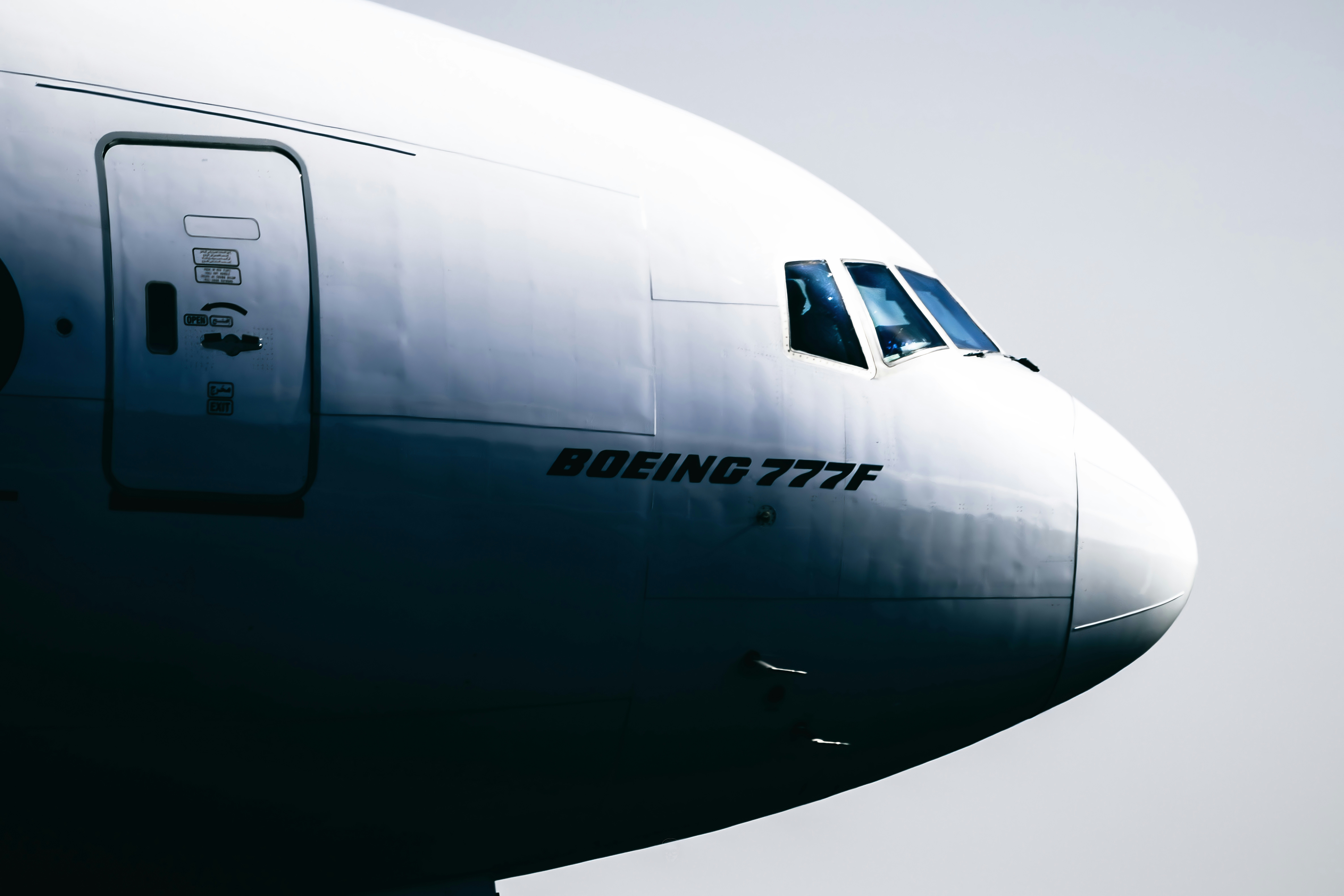 Close-up of Boeing 777F