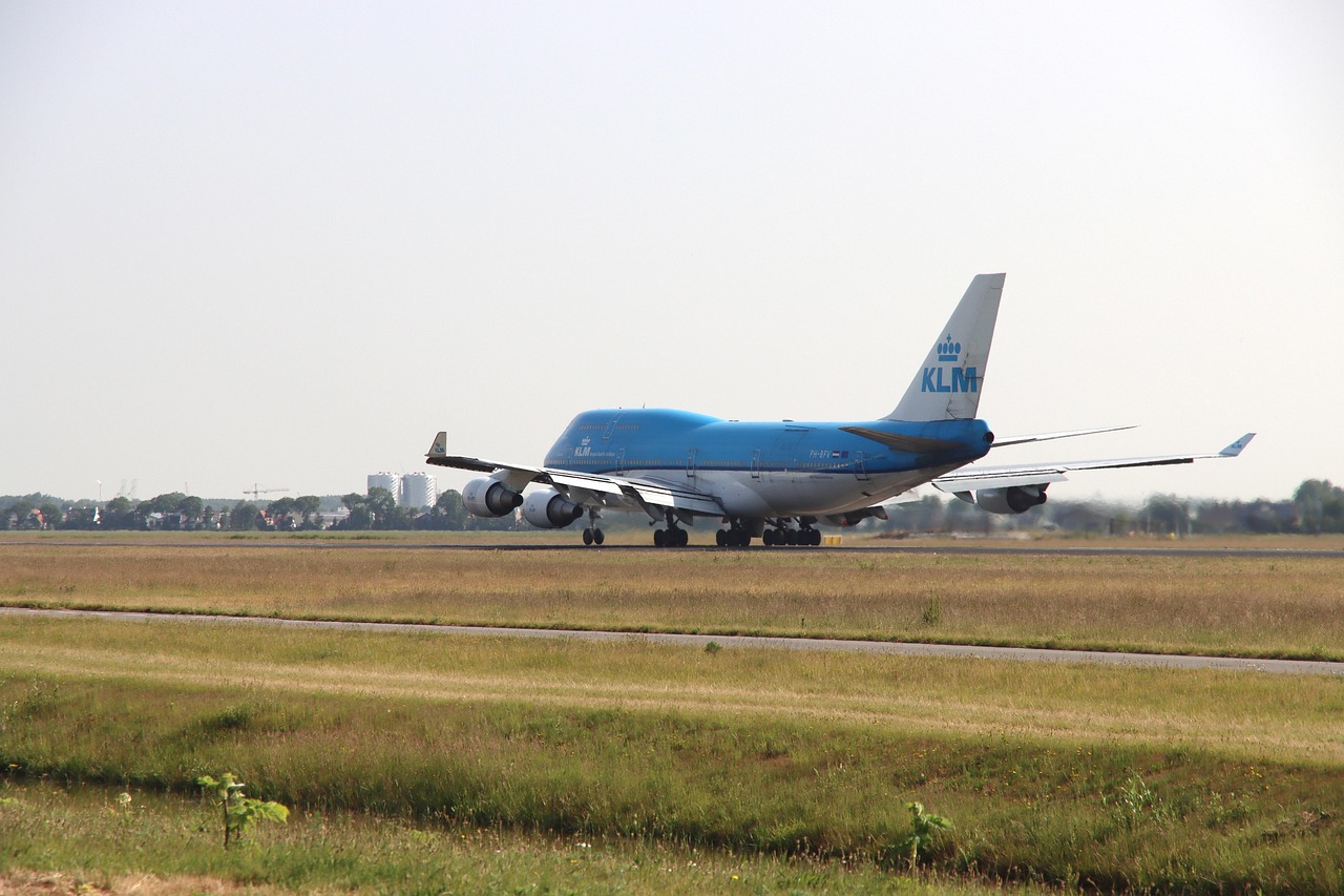 KLM aircraft during take off