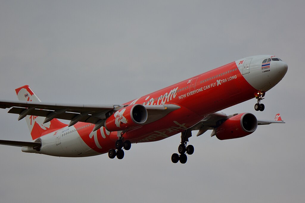 Thai Aircraft flying in the air