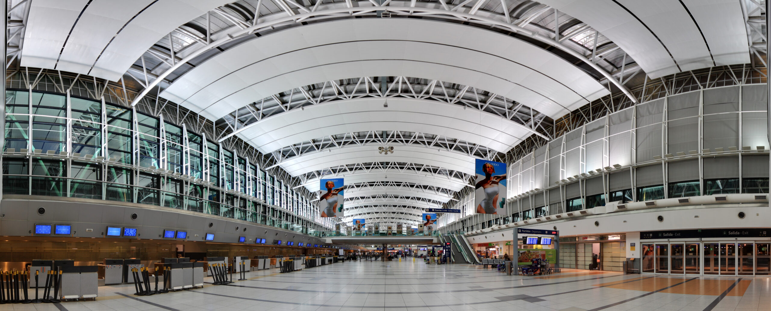 The inside of Buenos Aires International Airport.