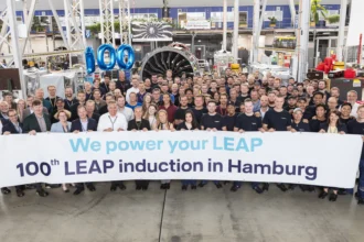 Lufthansa Technik's 100th LEAP engine Induction