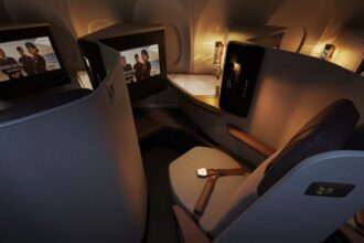 Onboard Etihad Airways aircraft