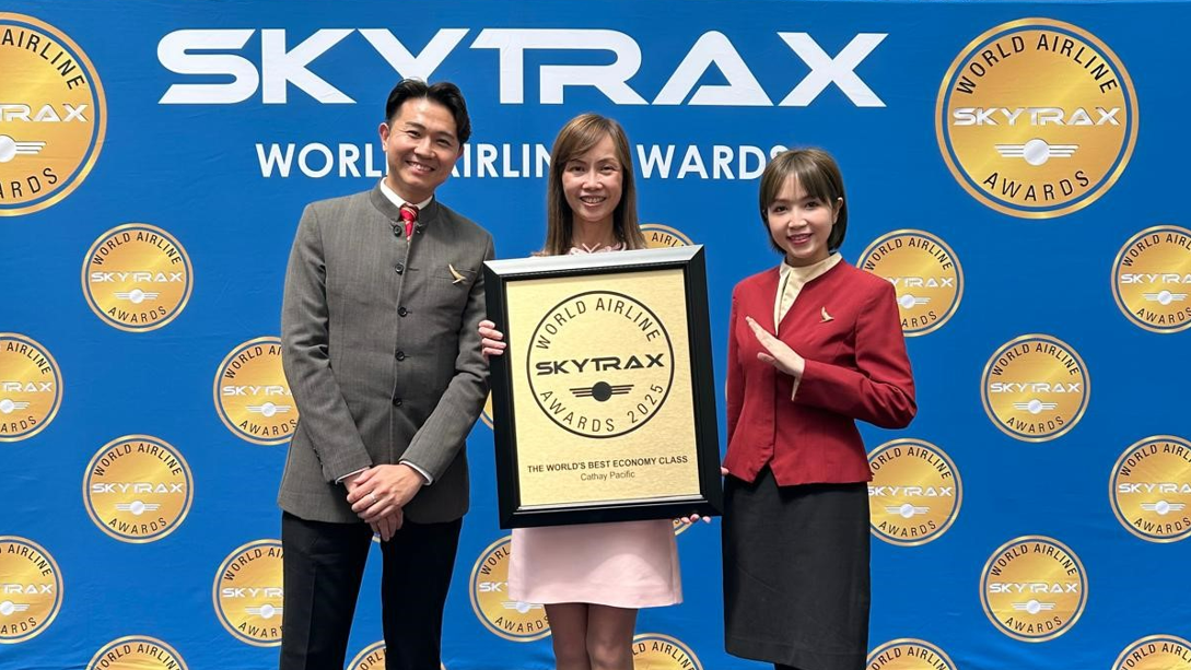 Chief Customer and Commercial Officer Lavinia Lau was at the Skytrax World Airline Awards in Paris representing Cathay Pacific to accept the awards