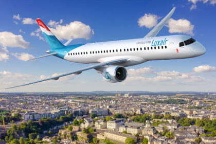 E195-E2 Luxair Branded aircraft