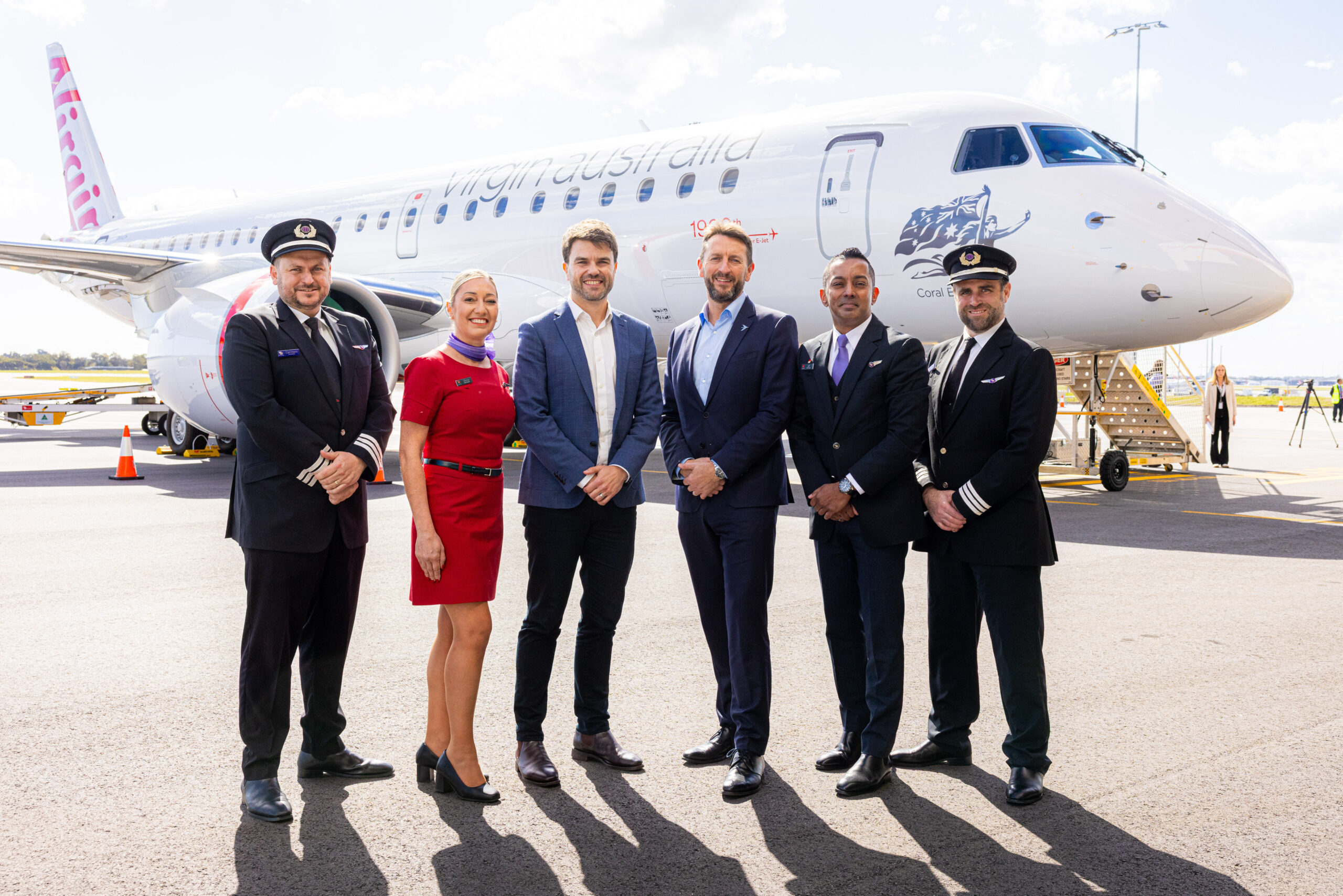 Virgin Australia and Embraer's first E190-E2s aircraft landed at the Perth Airport.