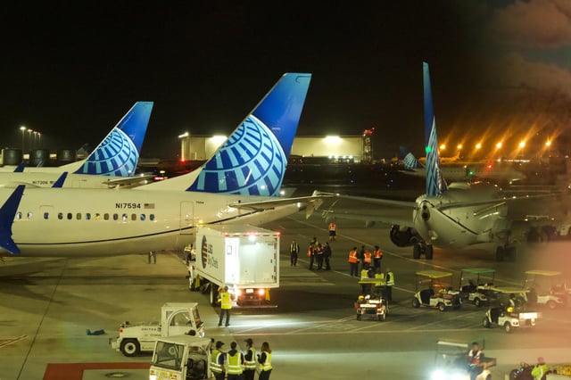 Collision of two United Airlines aircraft
