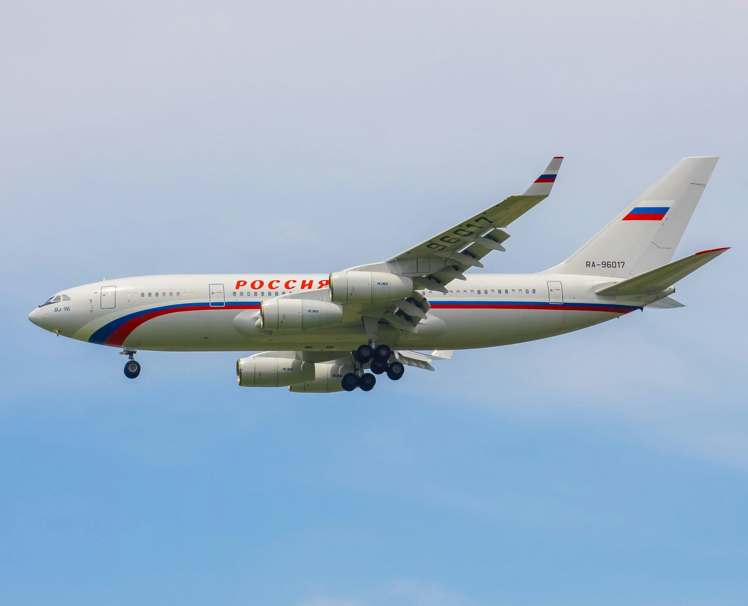 Russian Airline Poccия Aircraft In Flight