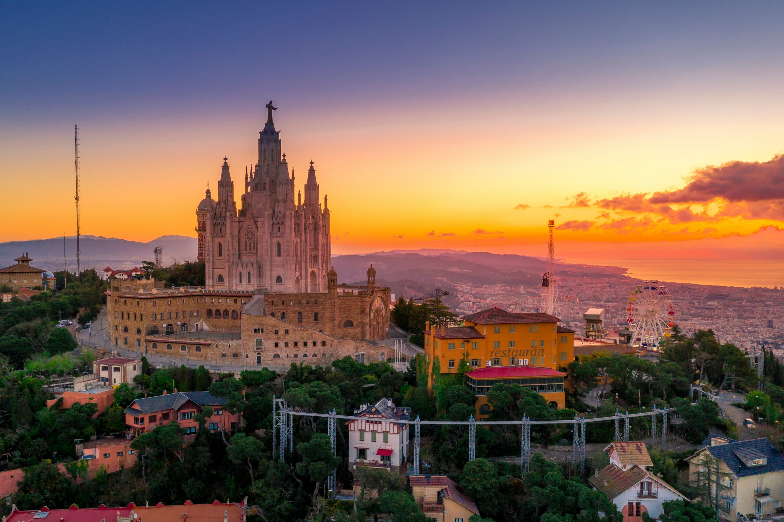 Tibidabo in Barcelona, Spain