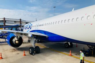 IndiGo aircraft boarding