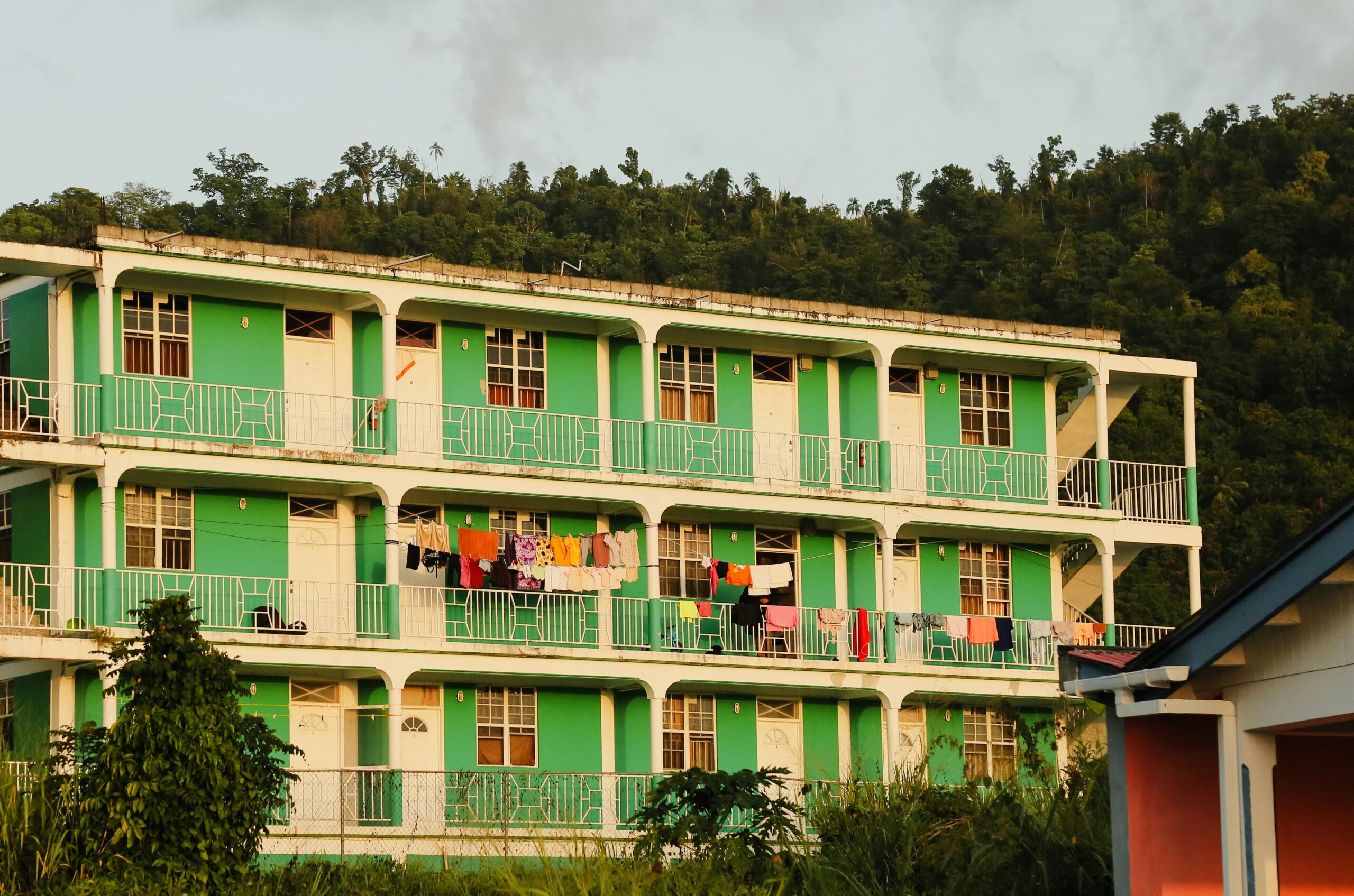 Photo of a Green Apartment Building in Portsmouth, Saint John Parish, Dominica