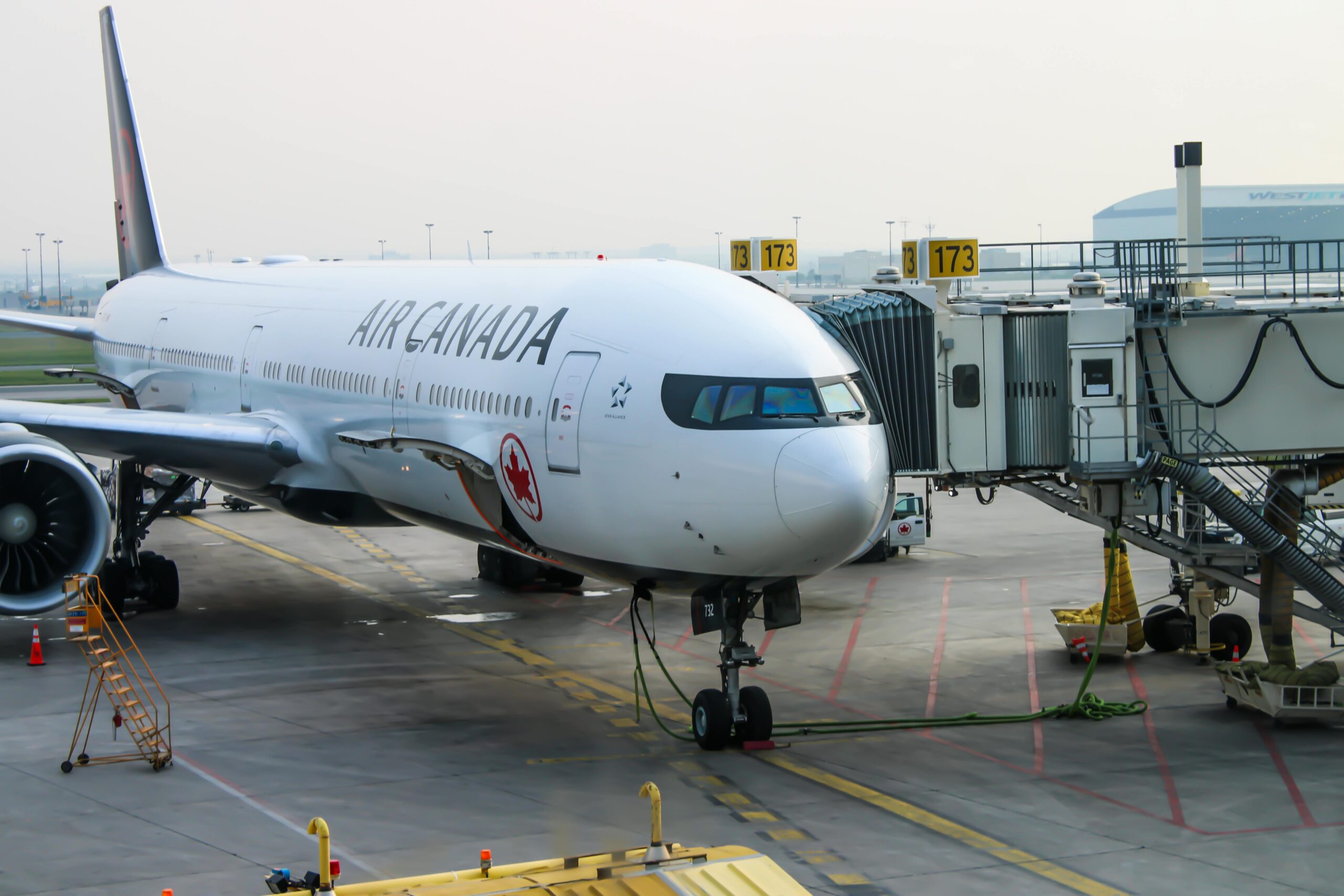An Air Canada aeroplane.