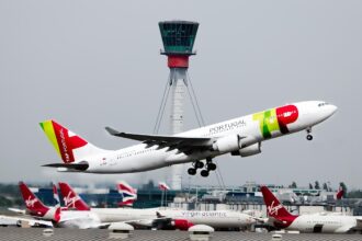 TAP Air Portugal Airliner Taking off