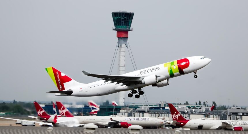 TAP Air Portugal Airliner Taking off
