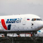 Front of Azurair Aircraft