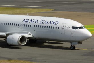 Air New Zealand on runway