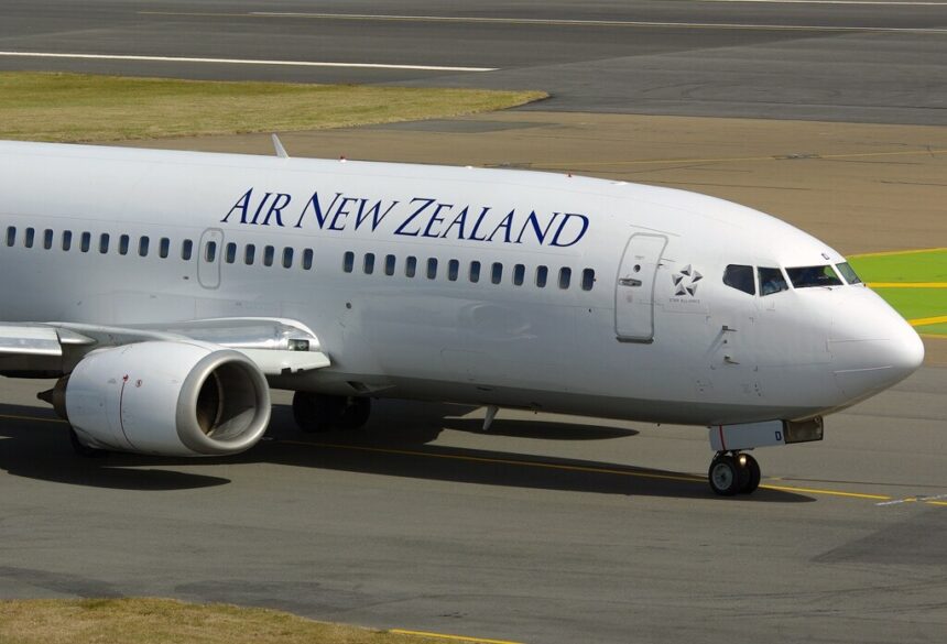 Air New Zealand on runway