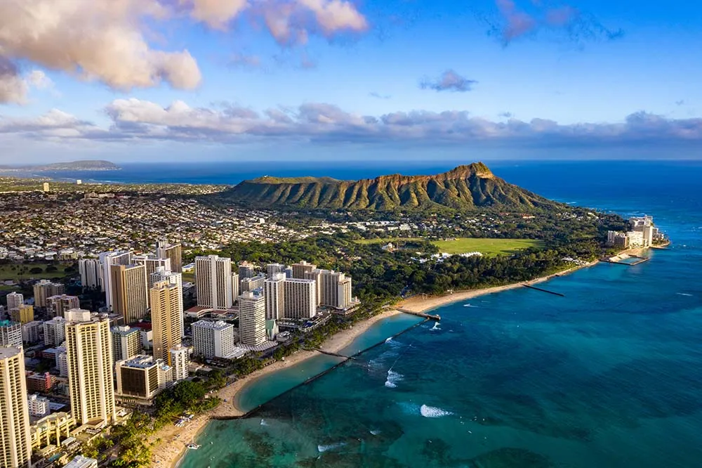 Honolulu, Hawaii, featuring Waikiki Beach