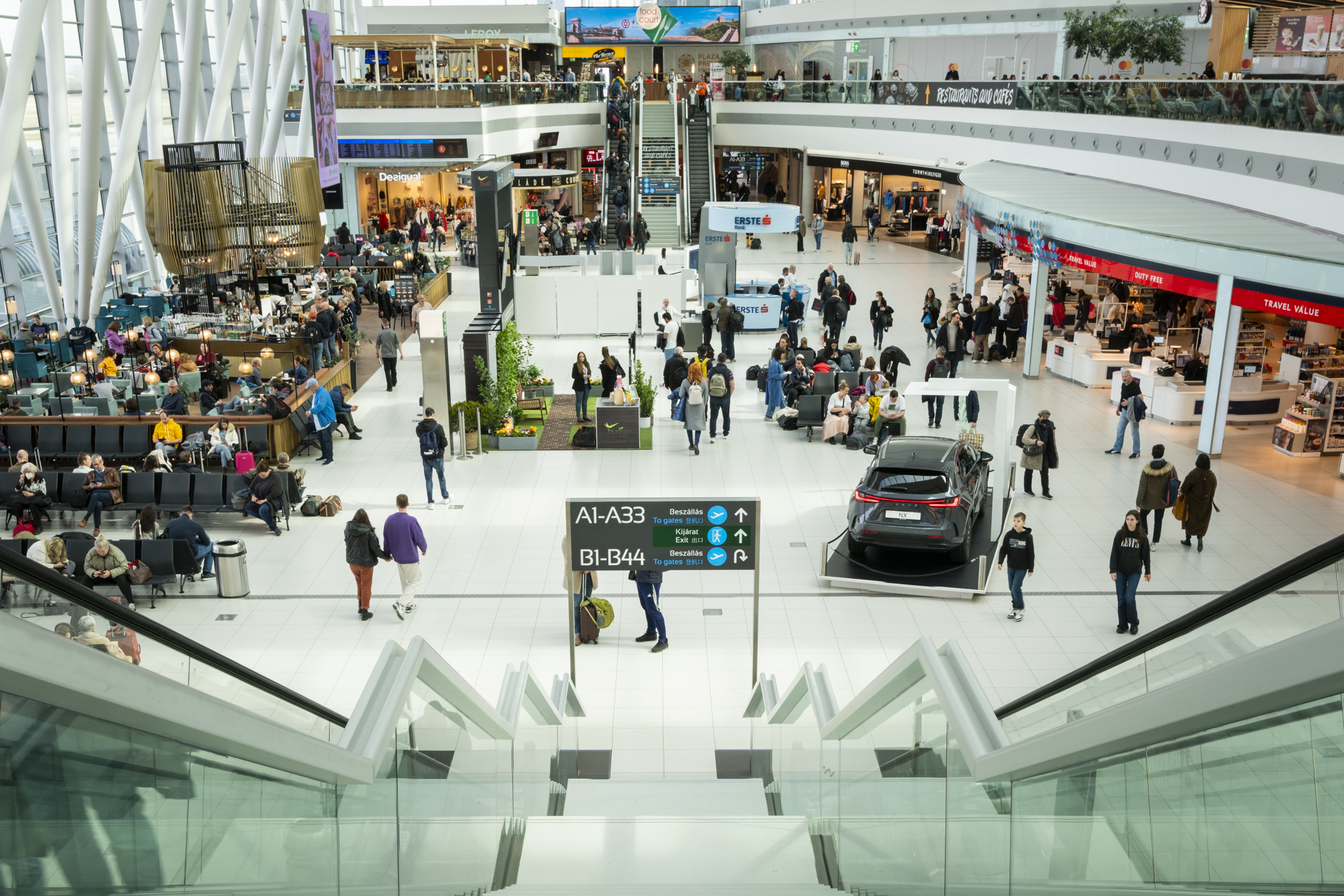 Budapest airport interior