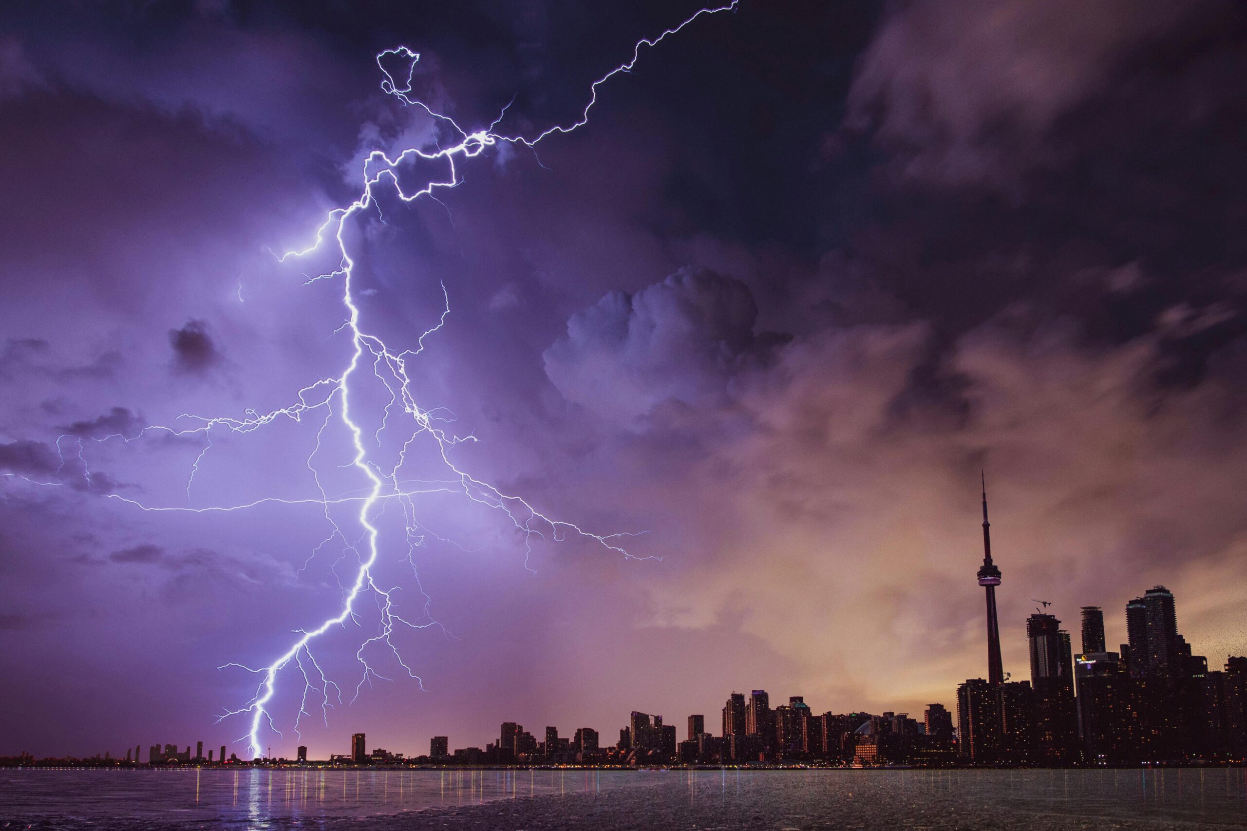 Lightening strike near Toronto