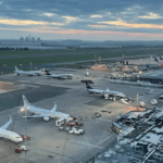 Aircrafts stationed at the East Midlands Airport