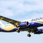 An IndiGo Airbus A320-232 in air.