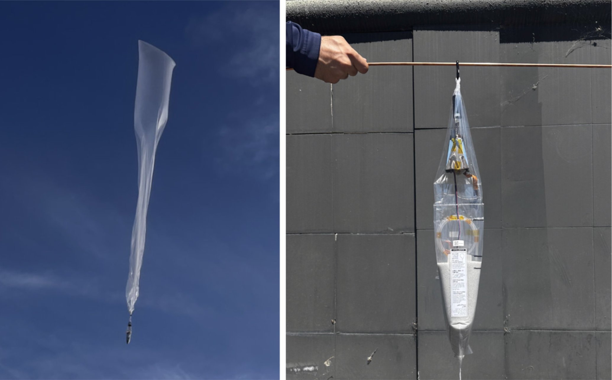 Windborne systems' weather balloon old and new hardware
