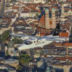 Alpen Air tecnam P2012 Traveller Aircraft over Munich
