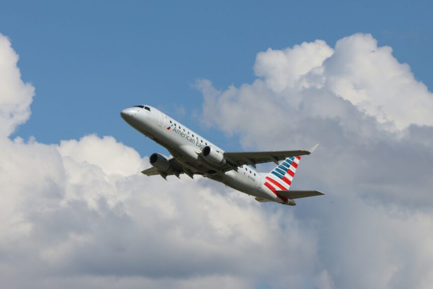 American Airlines Passenger Aircraft Mid-Air
