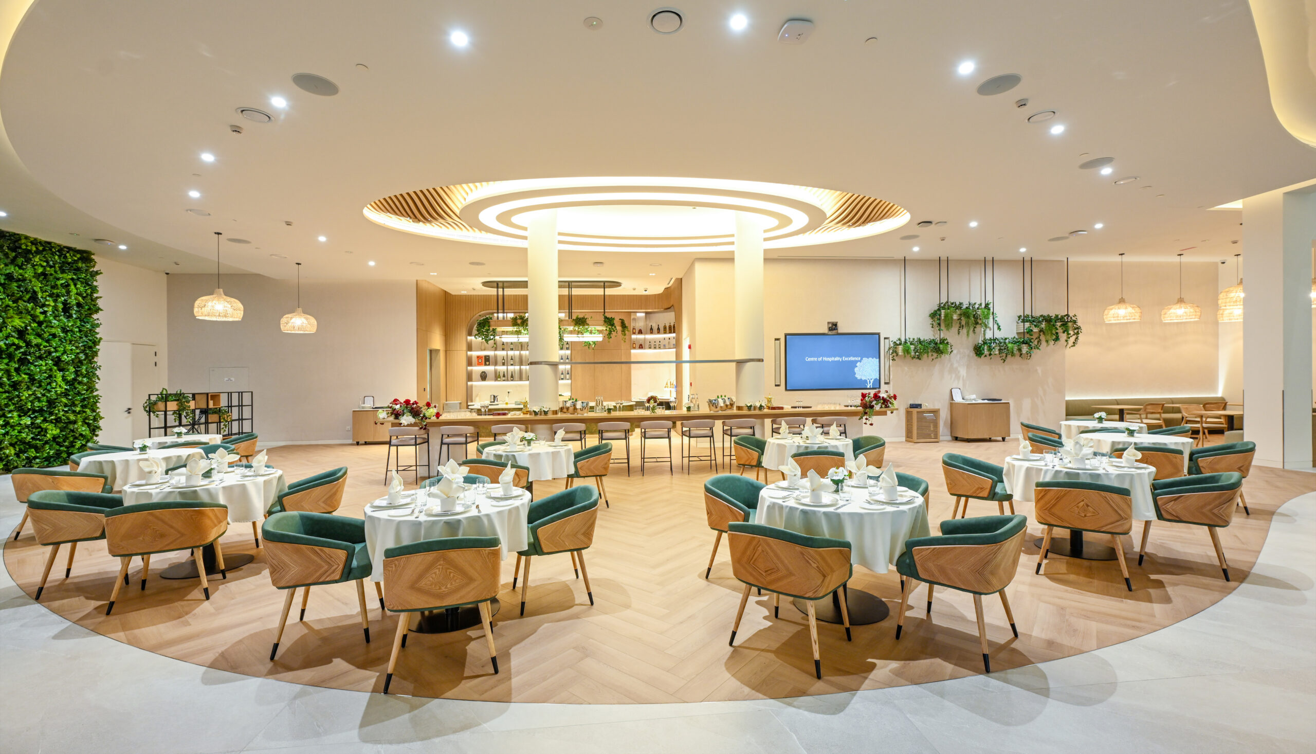 The restaurant featured in the new Emirates Centre of Hospitality Excellence.