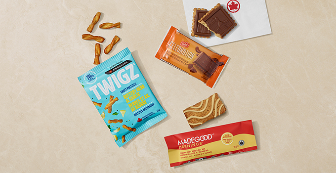 A picture of TWIGZ Craft Pretzels and Leclerc’s Celebration Cookies 