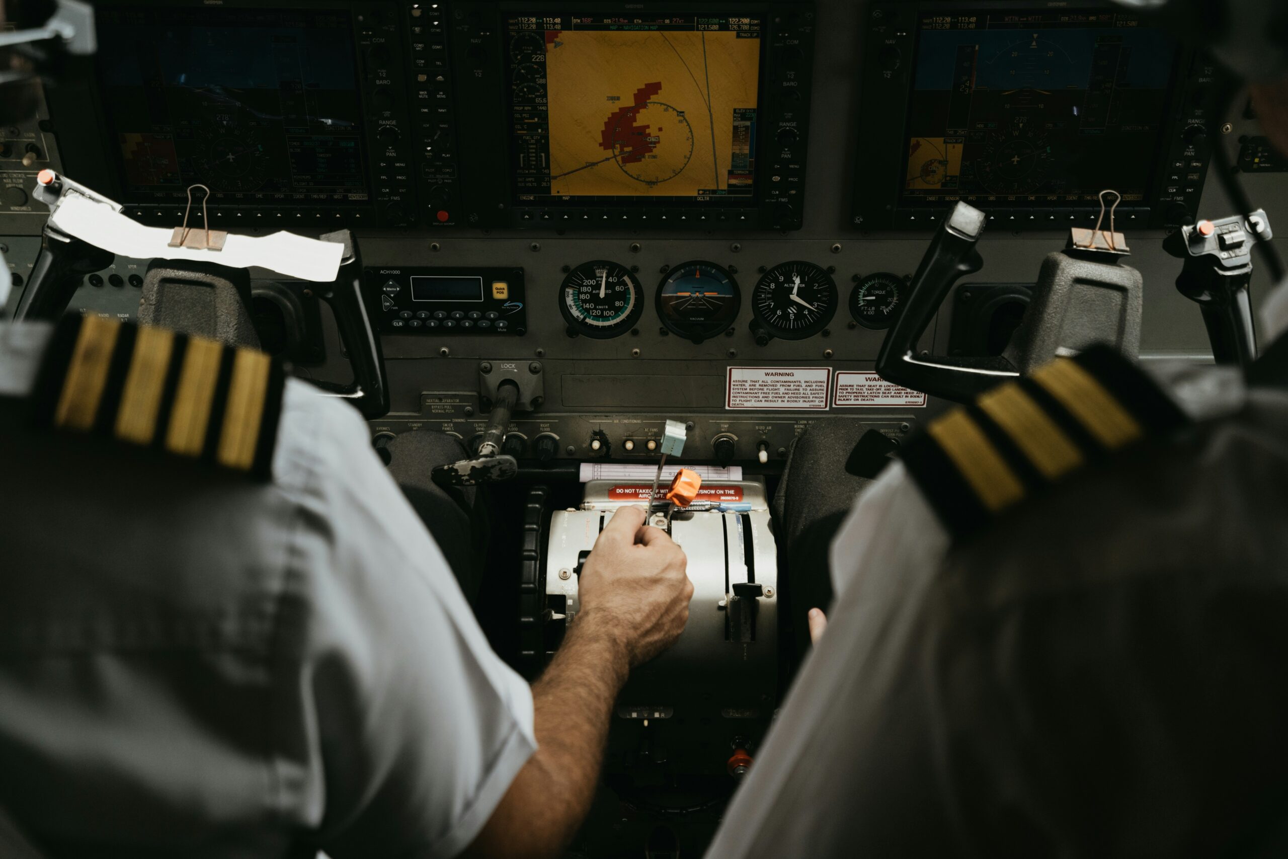 Airline Cabin with Pilots 