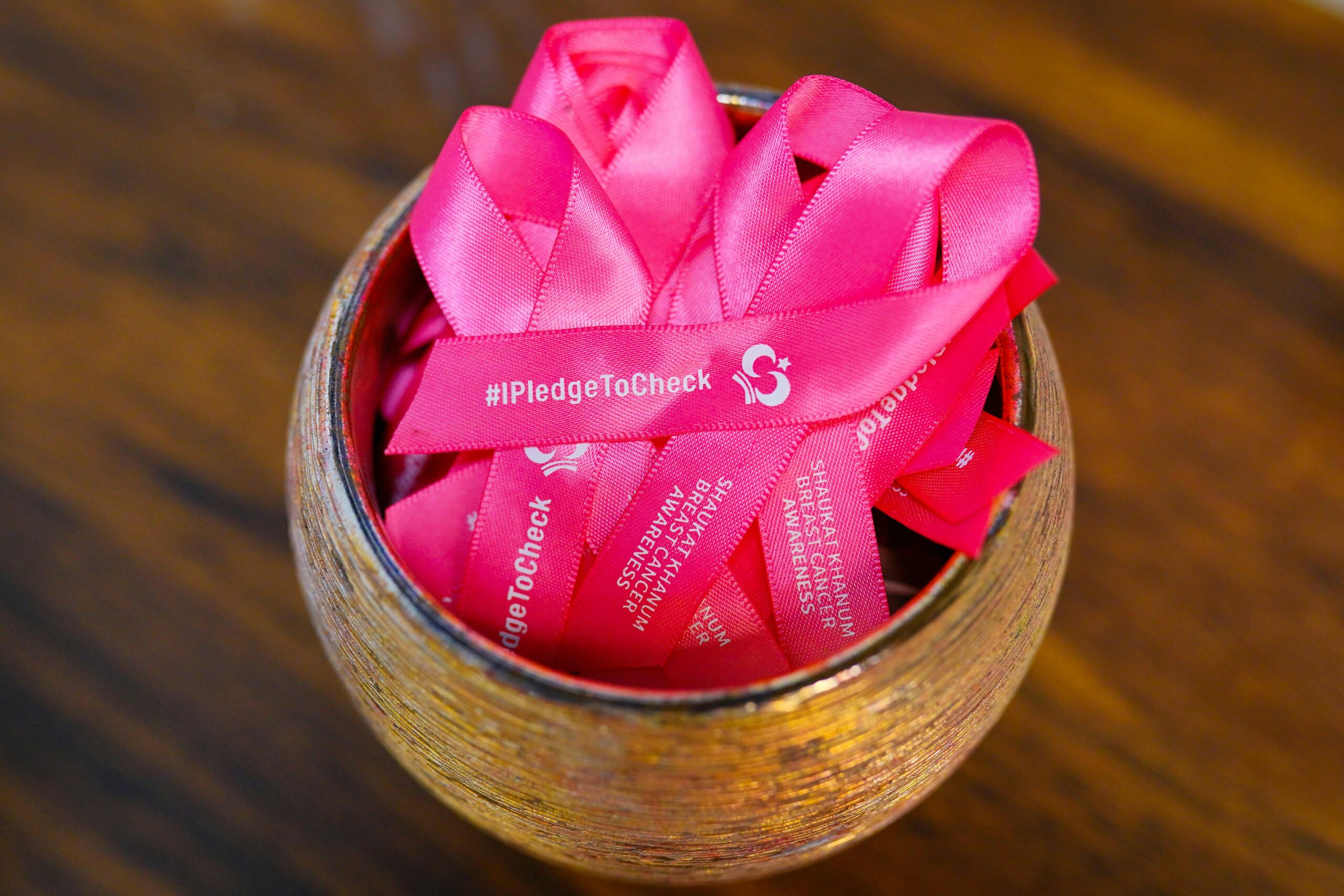 The Pink ribbon, recognized symbol for breast cancer 